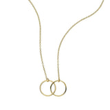 Gold Interlinking Circle Necklace