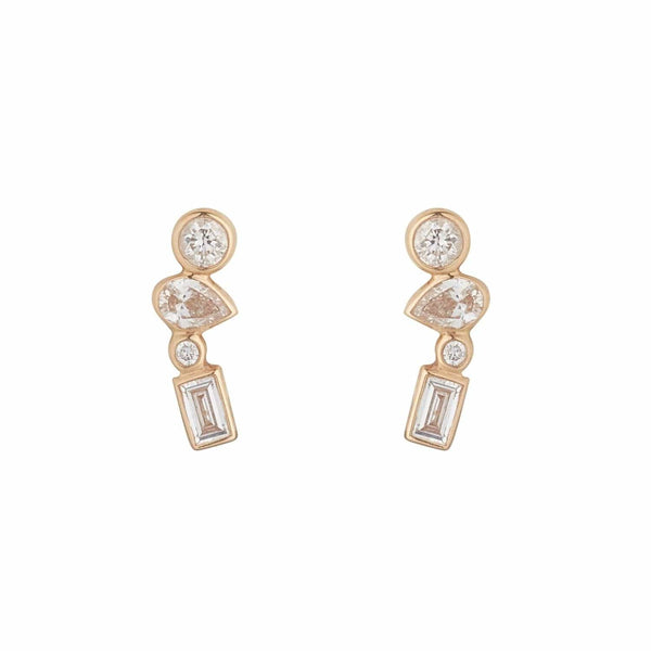 Loulerie Mixed Diamond Studs