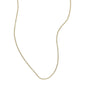 Adjustable 20 inch solid gold chain