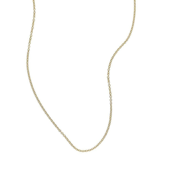 Adjustable 20 inch solid gold chain