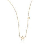 Loulerie Double Star Gold Necklace