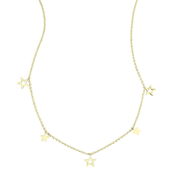 Star Charm Necklace 18k plating