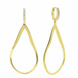 Statement sculptural teardrop earrings