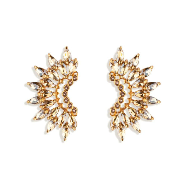 Mignonne Gavigan Crystal Madeline Crescent Earrings