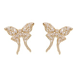 Crystal butterfly earrings