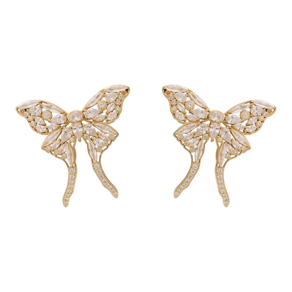 Crystal butterfly earrings