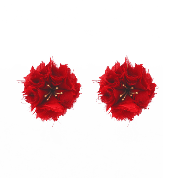 Katerina Makryianni  Red Anemony Earrings