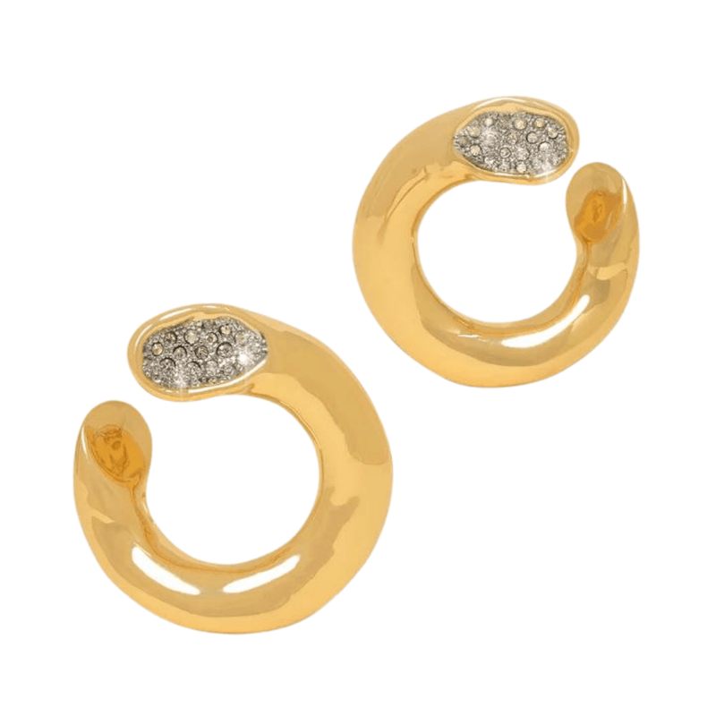 Shop Alexis Bittar Solanales Front Facing Hoop Earring | Product Image