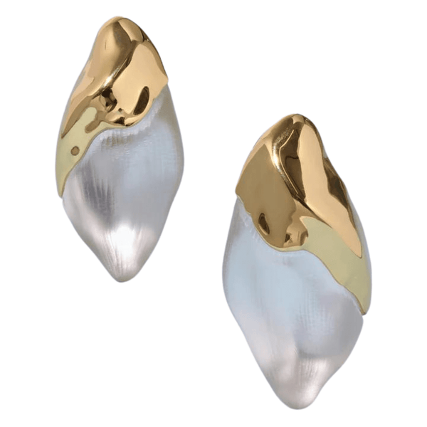 Shop Alexis Bittar Lucite Molten Clip On Earrings | Product Image