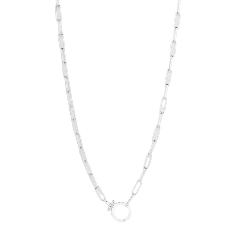 silver link chain necklace