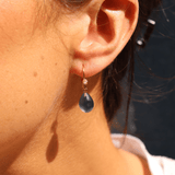 Shop Alexis Bittar Ocean Teardrop Earrings | Close Up Image
