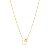 Gold plated interlocking necklace