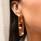 Vintage gold drop earrings