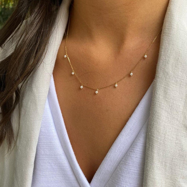 Perle De Lune Delicate Pearl Necklace