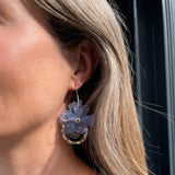 Shop Mignonne Gavigan Light Blue Lylah Hoop Earring | Extra Close Up Image 