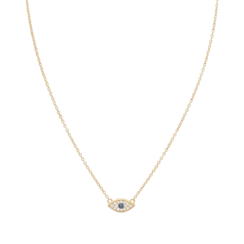 Gorjana Evil Eye Charm Necklace Loulerie