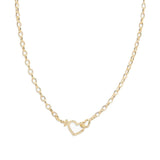 gold heart necklace