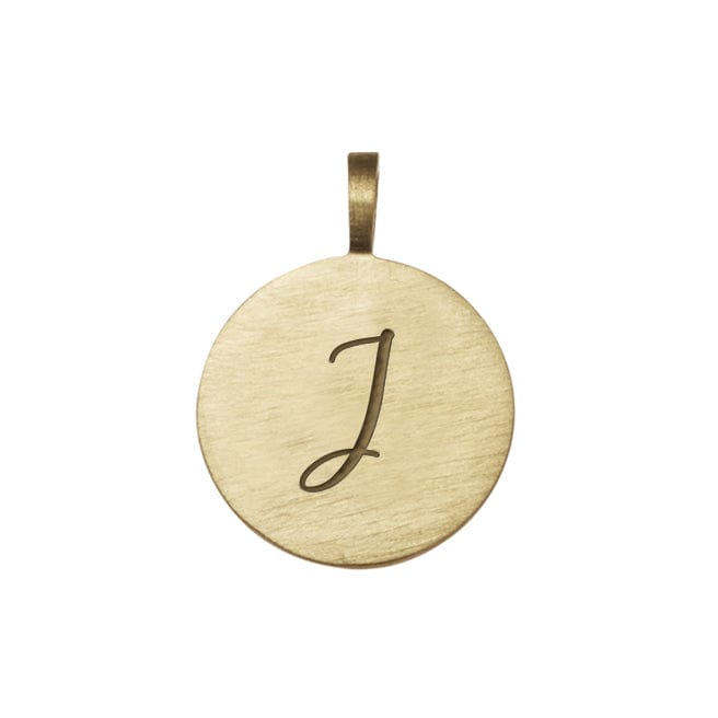 Loulerie 9k Gold Individual Initial Disc (11mm)