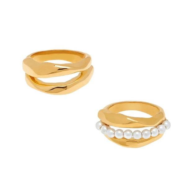 Shop Misho Bora Bora Rings |  22k gold plating | Product Image