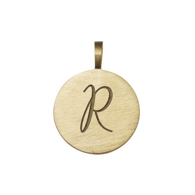 Loulerie 9k Gold Individual Initial Disc (11mm)