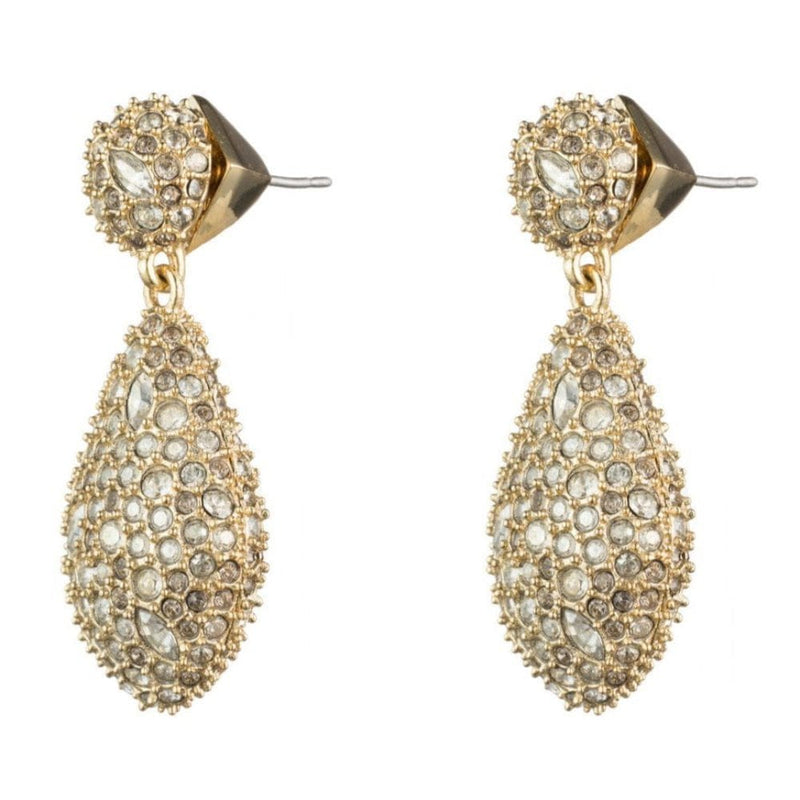 Alexis Bittar Crystal Encrusted Dangling Earrings | Gold | Crystals | Bridal Edit