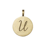 Loulerie 9k Gold Individual Initial Disc (11mm)