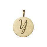 Loulerie 9k Gold Individual Initial Disc (11mm)